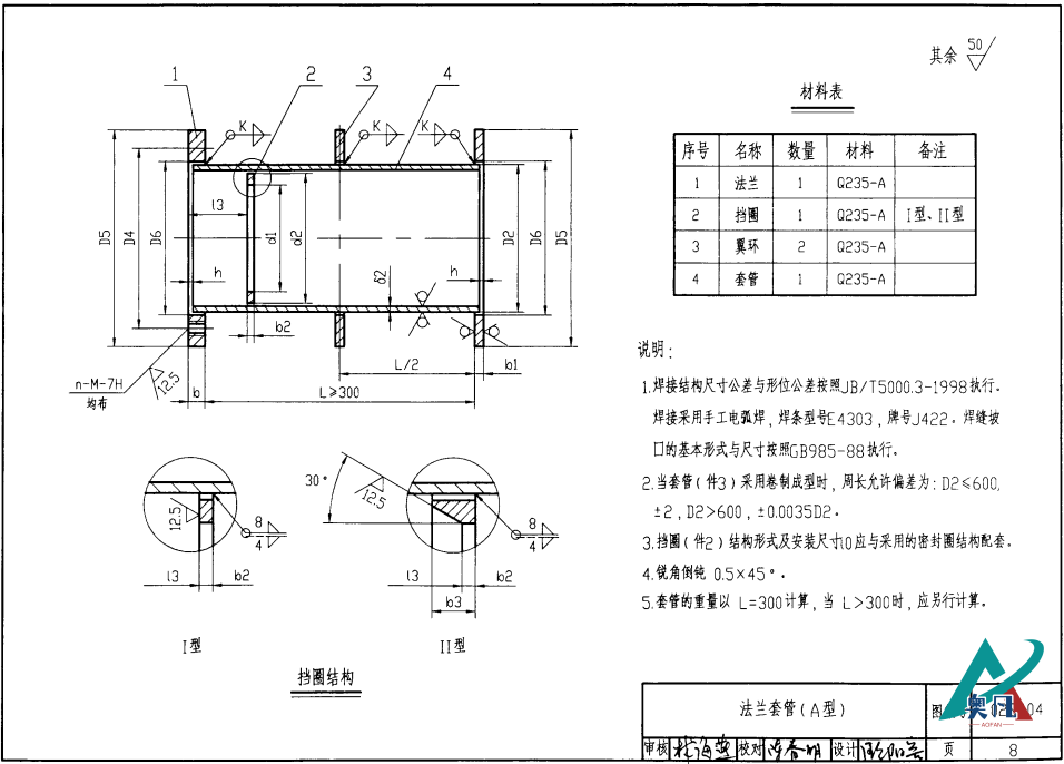 法兰套管A型结构图.png