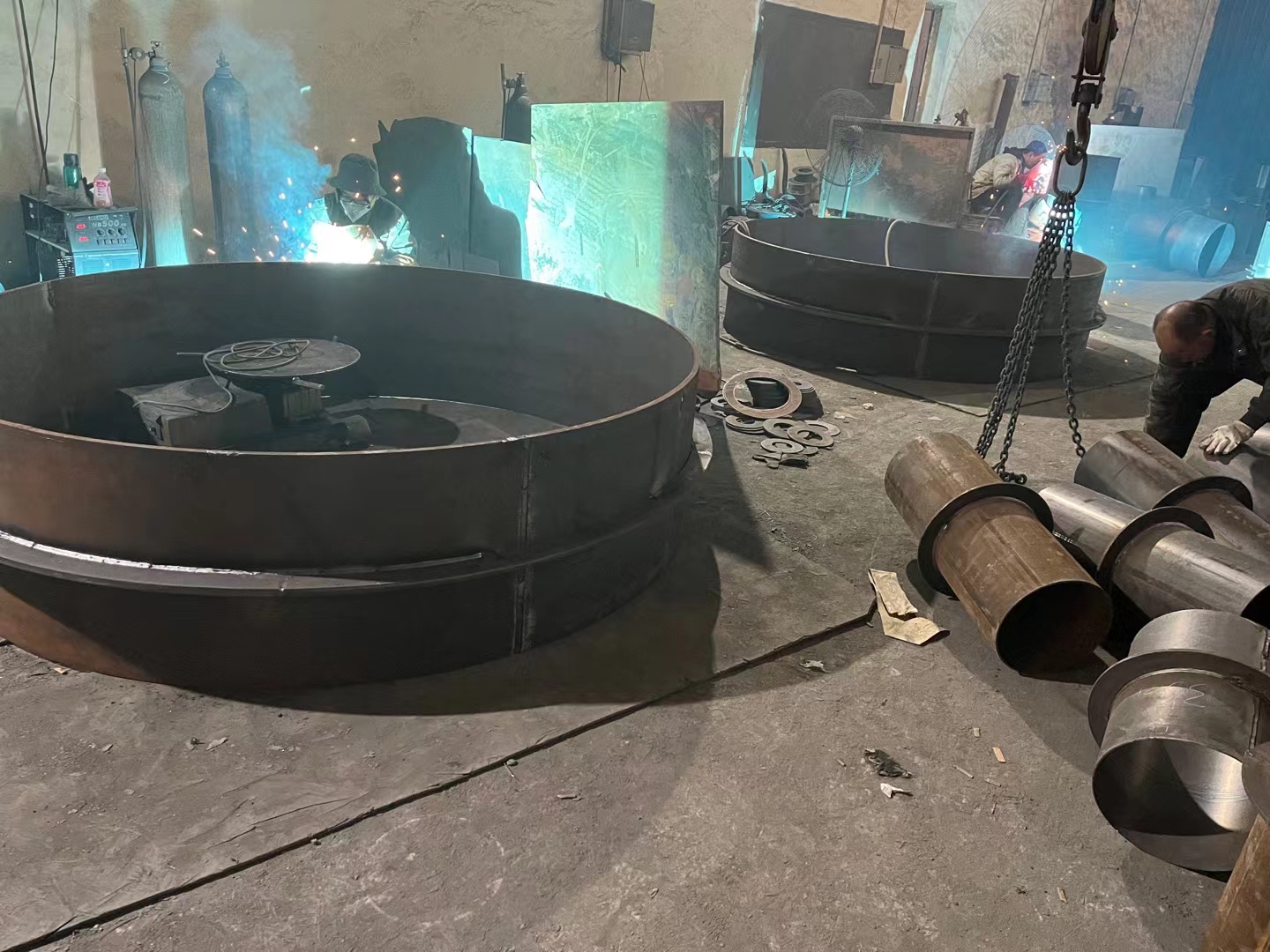 防水套管制作现场