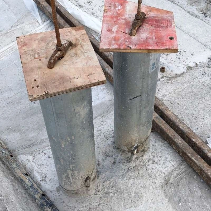 人防顶板预留套管安装实景