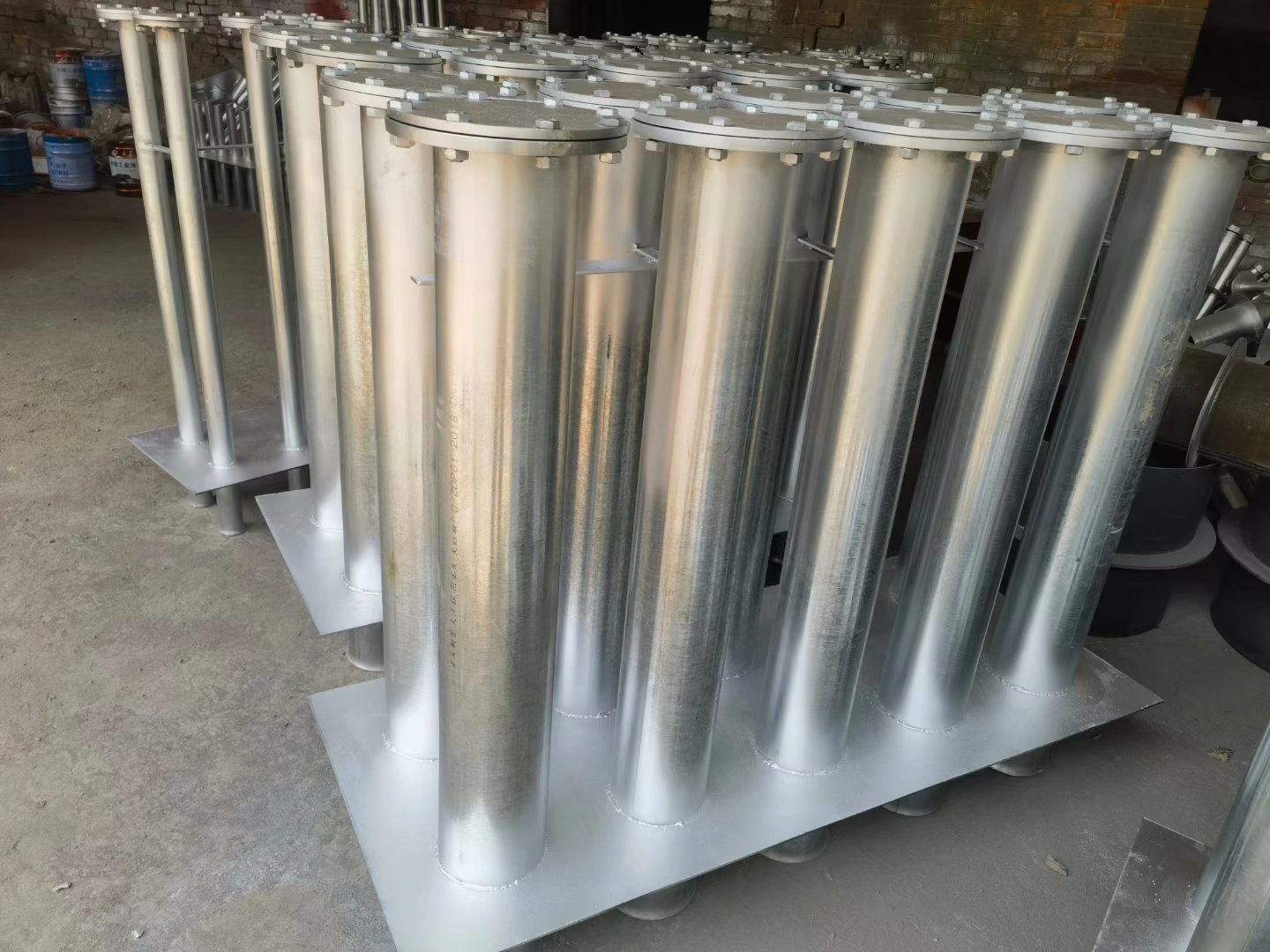 非标定制加长连排人防电气防护密闭套管图片