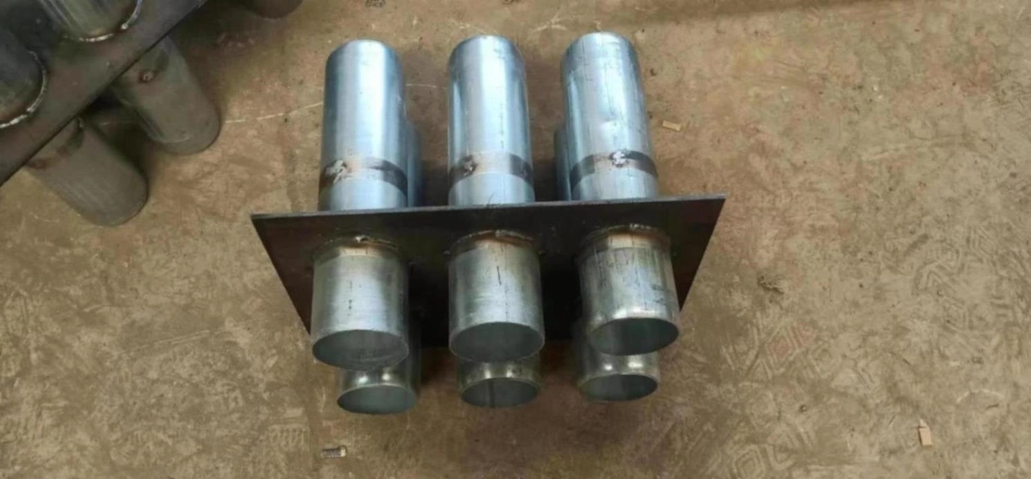 1775785803158293.webp 电气组合套管3×2sc50 连排密闭套管 热镀锌碳钢材质 穿墙防水预埋件图片展示