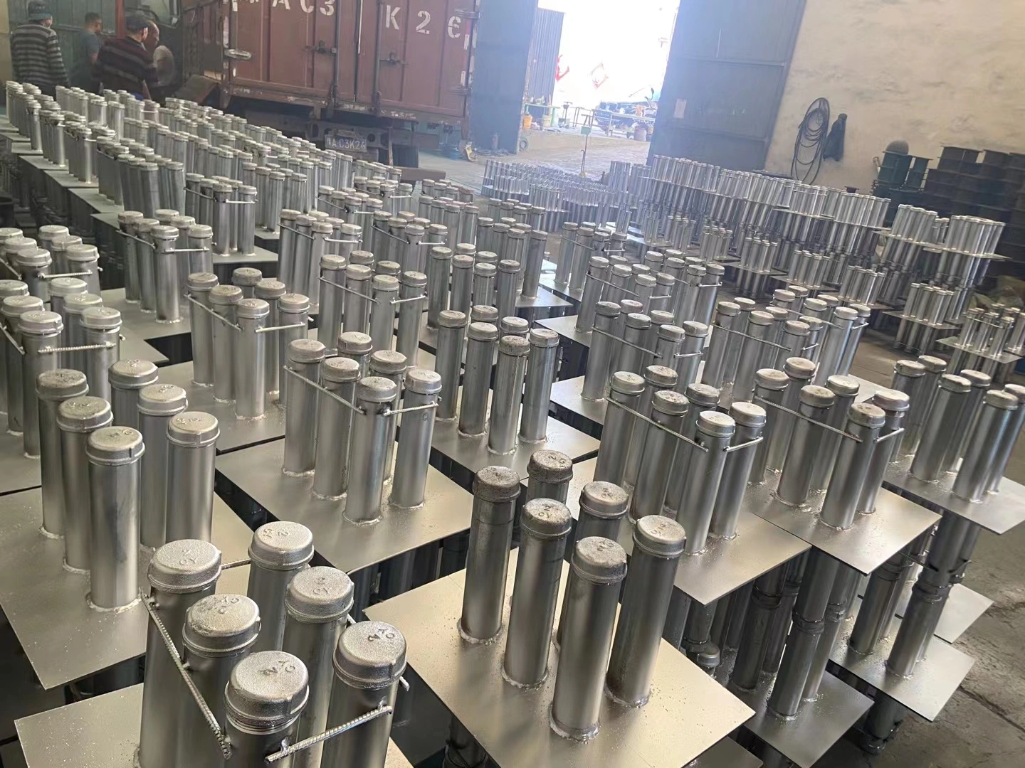 人防电气连排套管 镀锌组合密闭套管图片